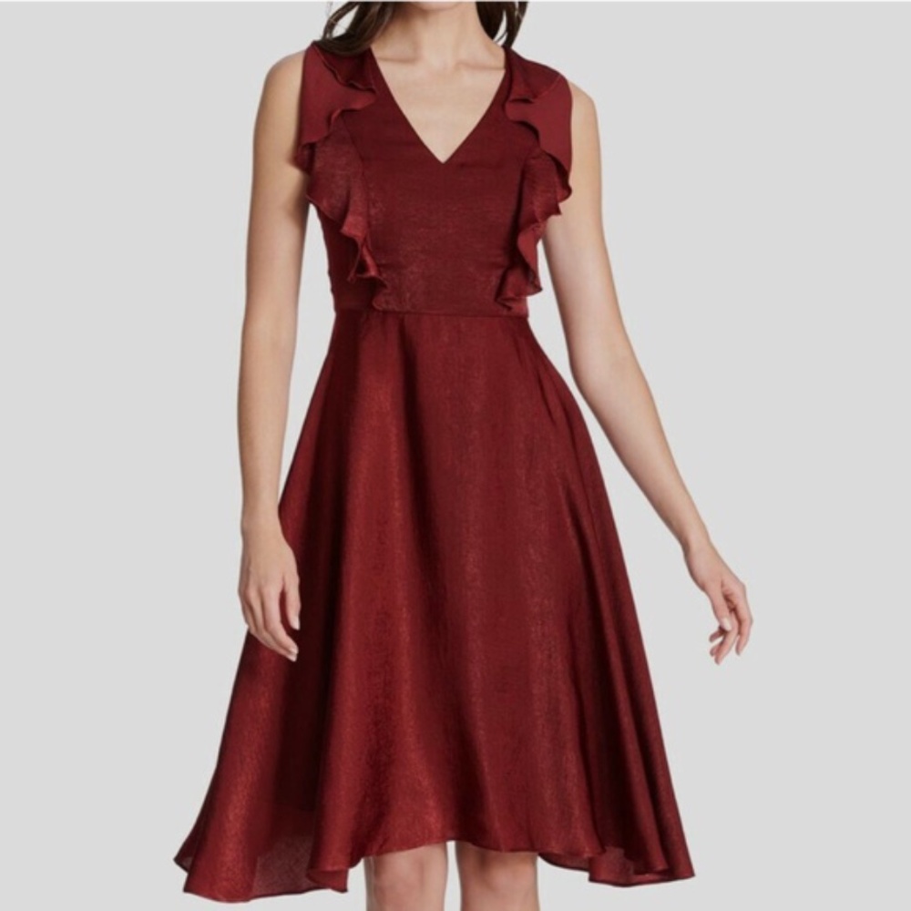 Kensie Ruffle Sleeve Fit & Flare NWT /10 & 12